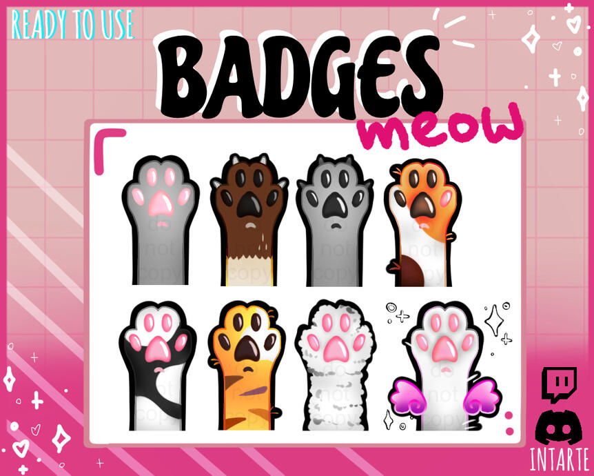 READY TO USE badges